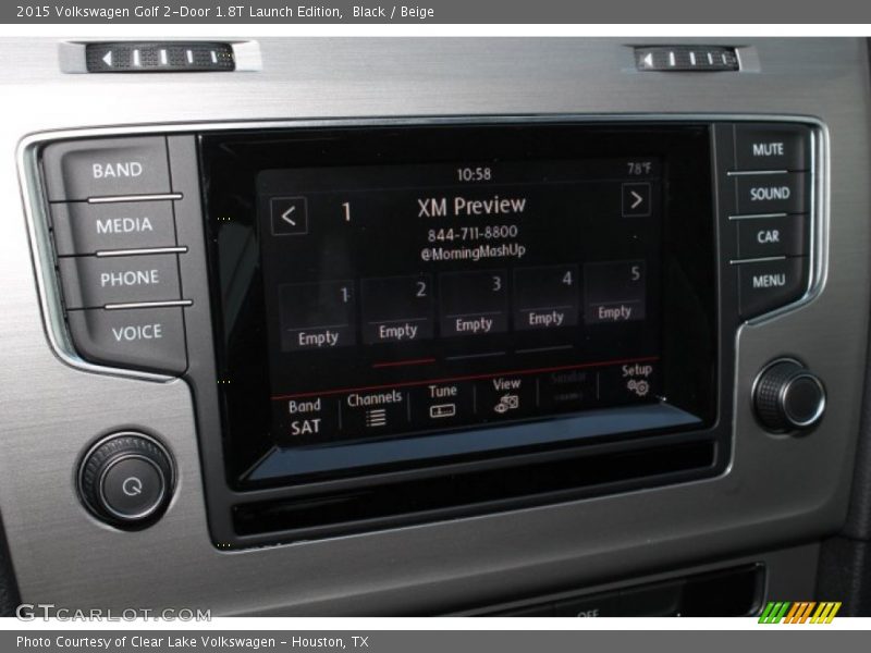 Black / Beige 2015 Volkswagen Golf 2-Door 1.8T Launch Edition