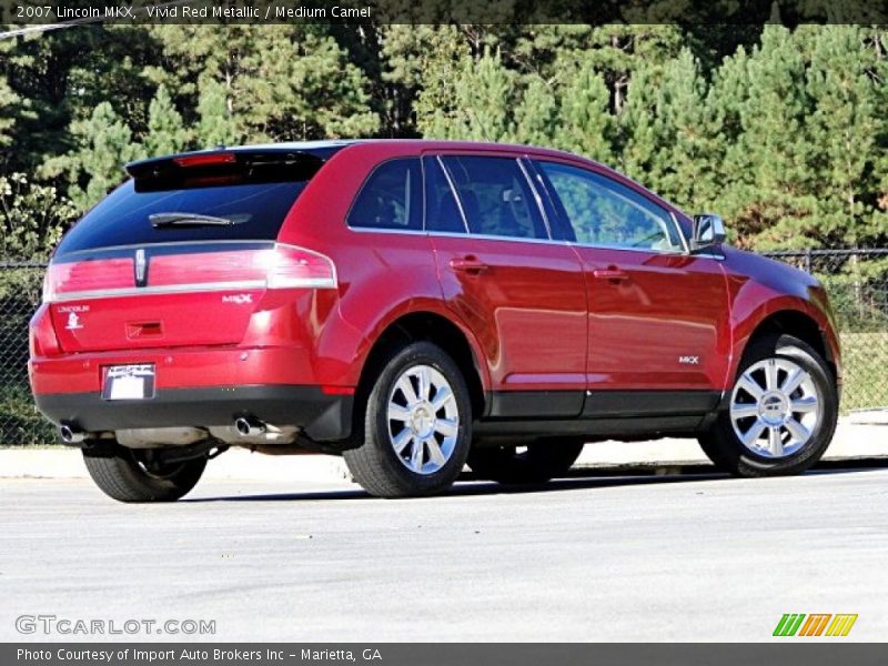 Vivid Red Metallic / Medium Camel 2007 Lincoln MKX