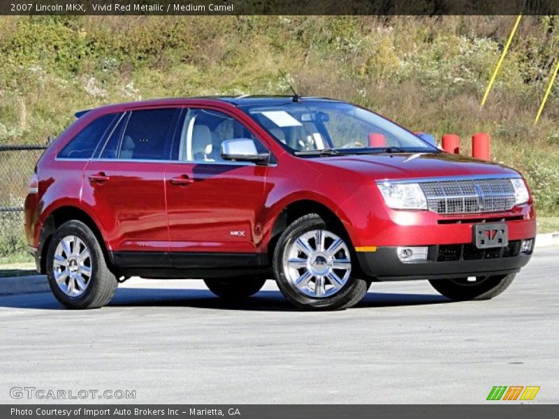 Vivid Red Metallic / Medium Camel 2007 Lincoln MKX