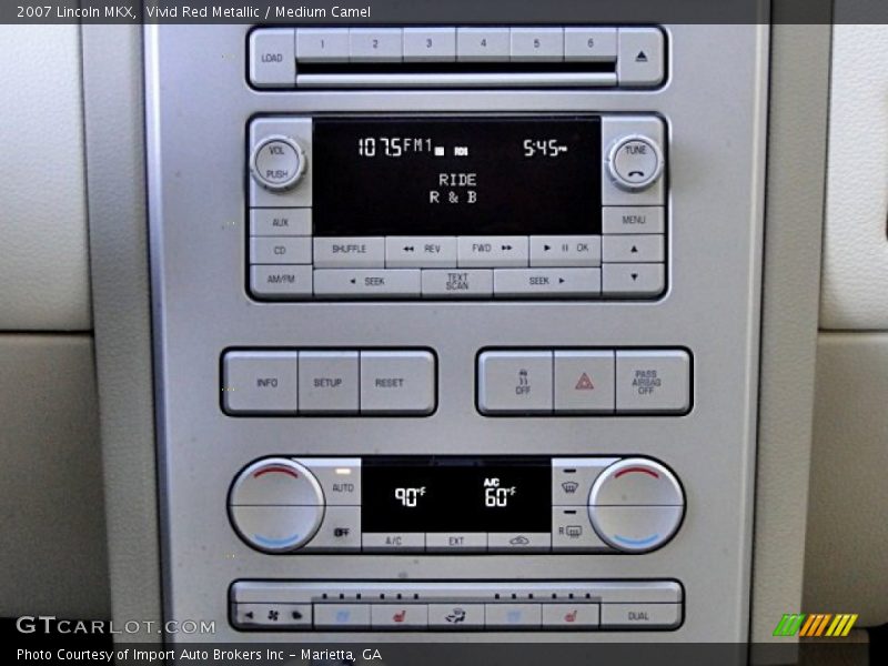 Controls of 2007 MKX 