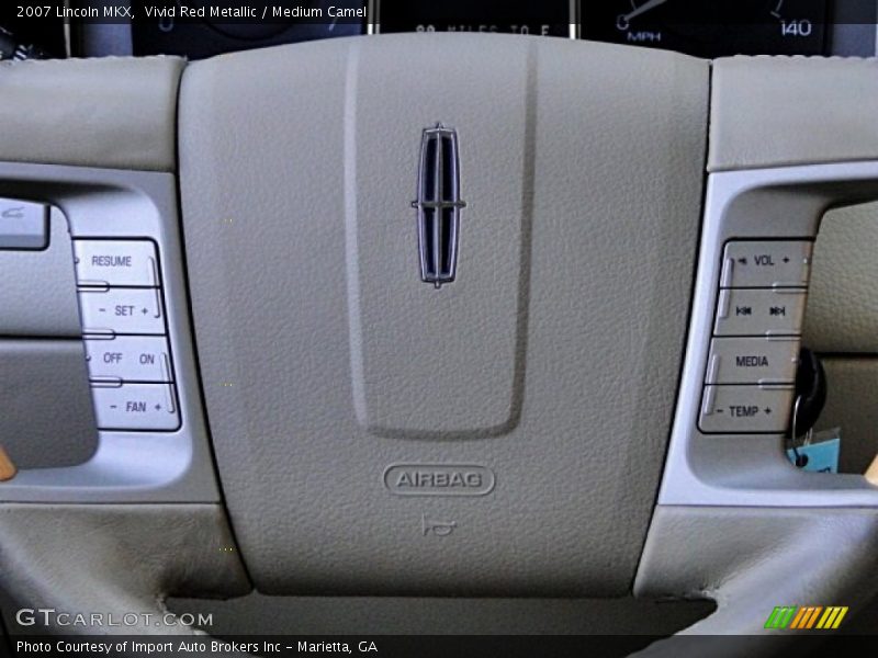 Vivid Red Metallic / Medium Camel 2007 Lincoln MKX