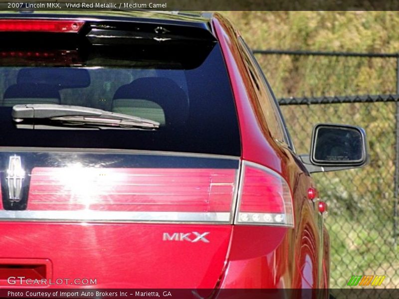 Vivid Red Metallic / Medium Camel 2007 Lincoln MKX