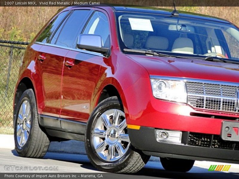 Vivid Red Metallic / Medium Camel 2007 Lincoln MKX