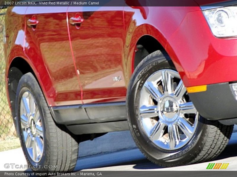 Vivid Red Metallic / Medium Camel 2007 Lincoln MKX