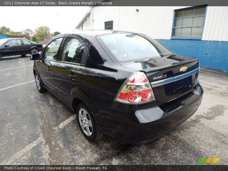 Black Granite Metallic / Charcoal 2011 Chevrolet Aveo LT Sedan