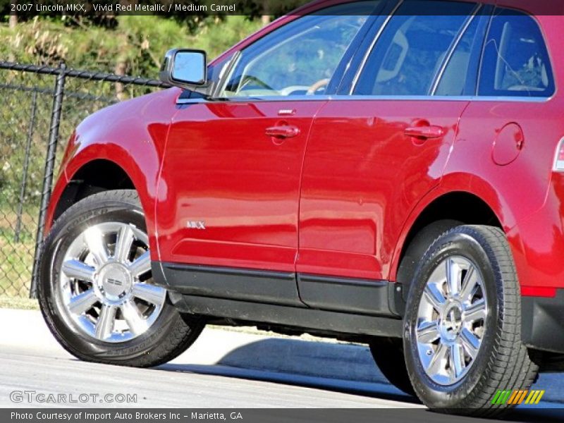 Vivid Red Metallic / Medium Camel 2007 Lincoln MKX