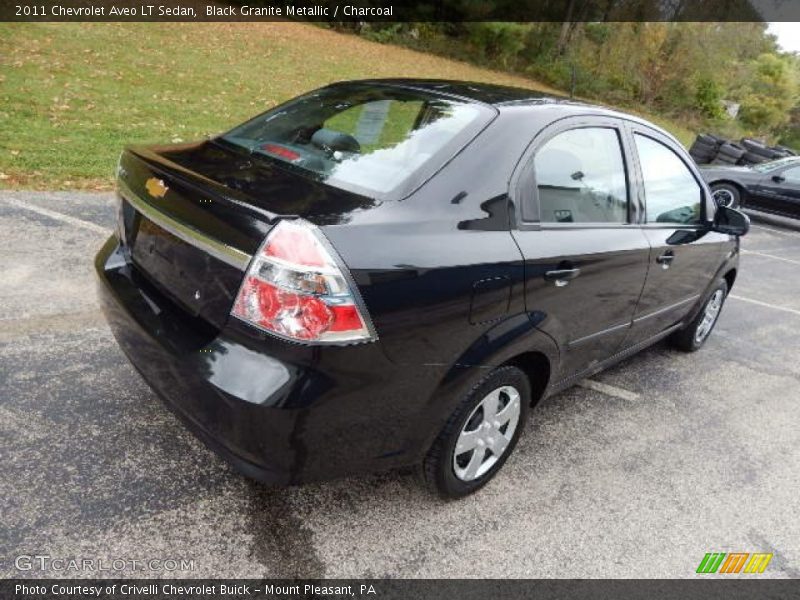 Black Granite Metallic / Charcoal 2011 Chevrolet Aveo LT Sedan