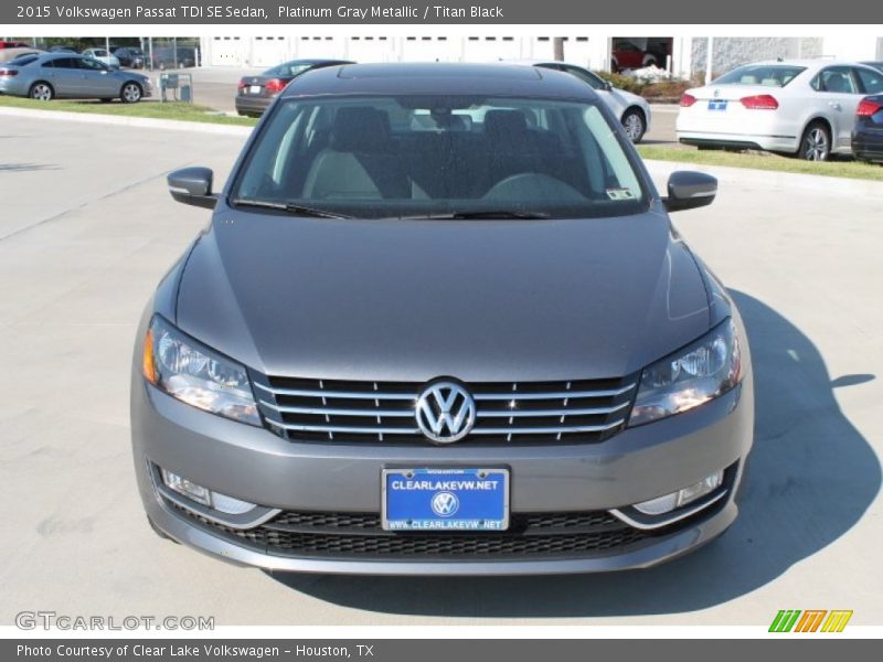 Platinum Gray Metallic / Titan Black 2015 Volkswagen Passat TDI SE Sedan