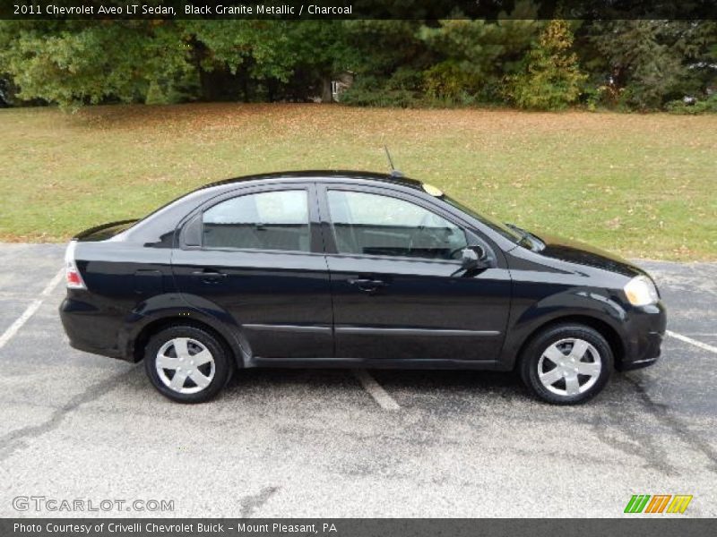 Black Granite Metallic / Charcoal 2011 Chevrolet Aveo LT Sedan