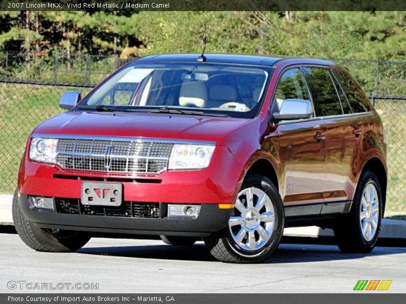 Vivid Red Metallic / Medium Camel 2007 Lincoln MKX