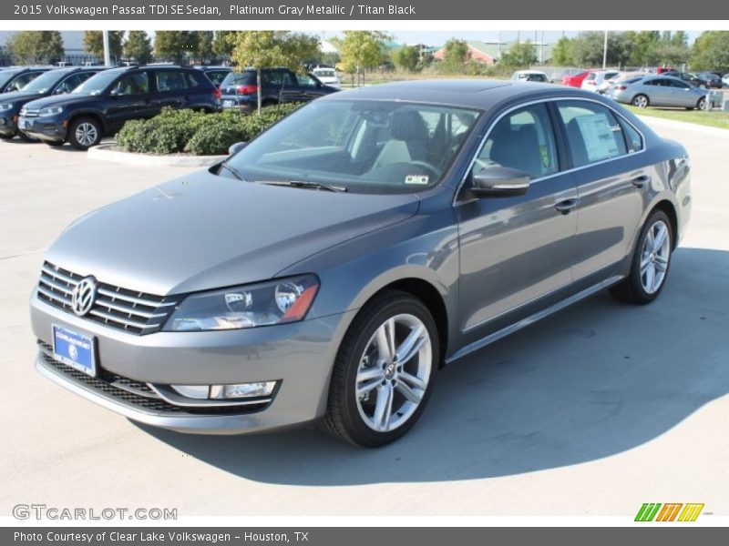 Platinum Gray Metallic / Titan Black 2015 Volkswagen Passat TDI SE Sedan
