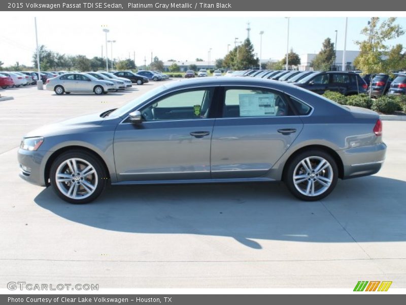 Platinum Gray Metallic / Titan Black 2015 Volkswagen Passat TDI SE Sedan