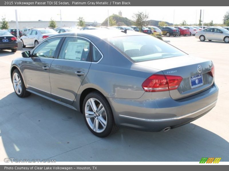Platinum Gray Metallic / Titan Black 2015 Volkswagen Passat TDI SE Sedan