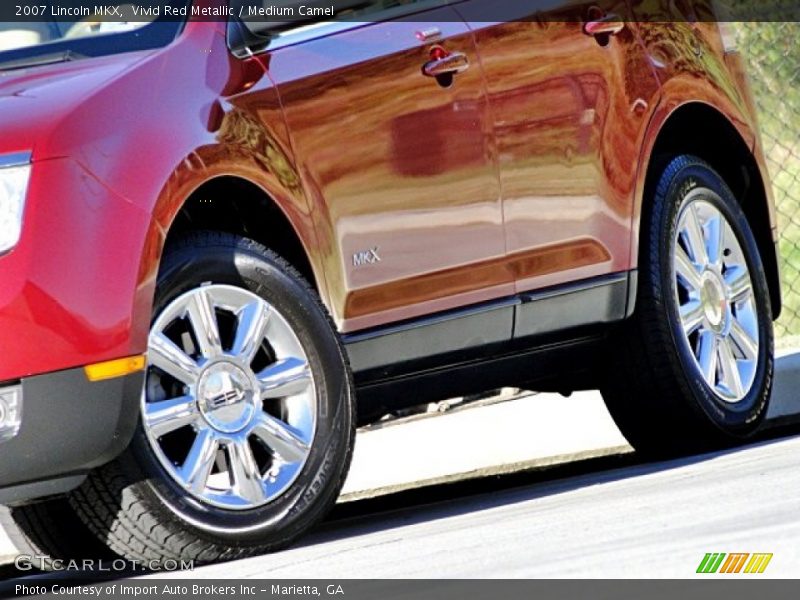 Vivid Red Metallic / Medium Camel 2007 Lincoln MKX