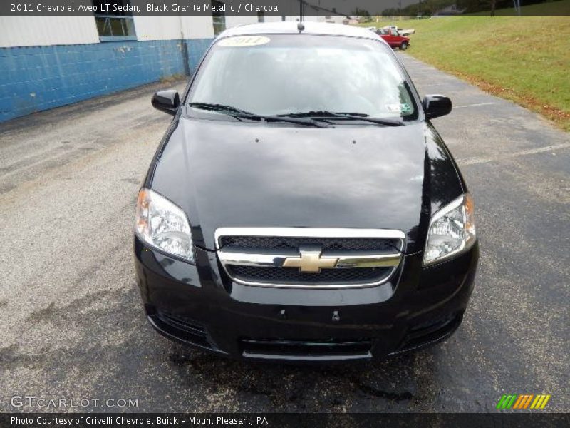 Black Granite Metallic / Charcoal 2011 Chevrolet Aveo LT Sedan