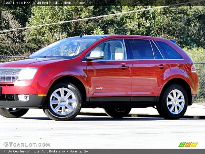 Vivid Red Metallic / Medium Camel 2007 Lincoln MKX