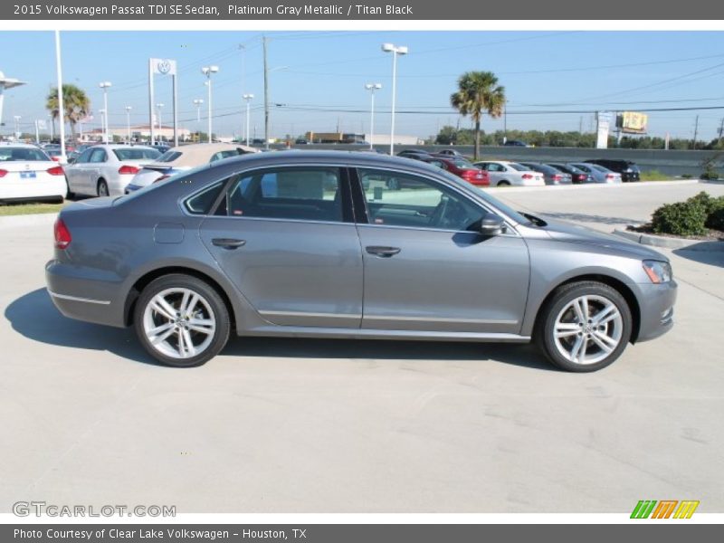 Platinum Gray Metallic / Titan Black 2015 Volkswagen Passat TDI SE Sedan