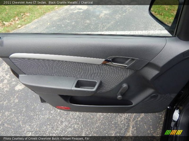 Black Granite Metallic / Charcoal 2011 Chevrolet Aveo LT Sedan