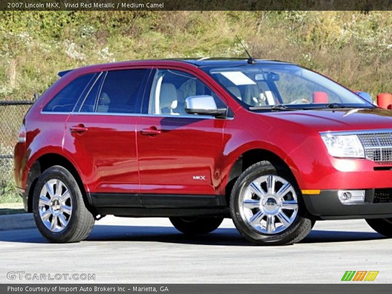 Vivid Red Metallic / Medium Camel 2007 Lincoln MKX