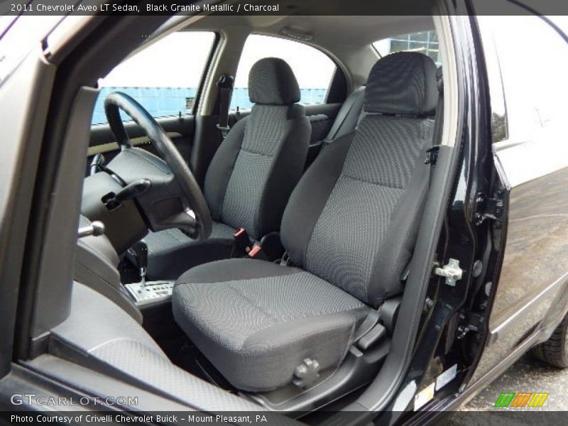 Black Granite Metallic / Charcoal 2011 Chevrolet Aveo LT Sedan