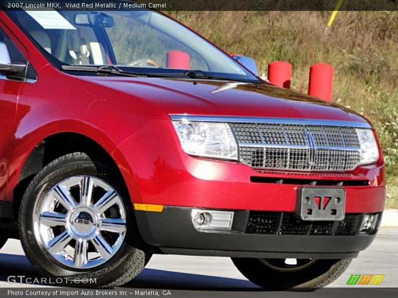 Vivid Red Metallic / Medium Camel 2007 Lincoln MKX