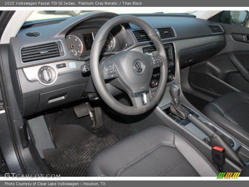 Platinum Gray Metallic / Titan Black 2015 Volkswagen Passat TDI SE Sedan