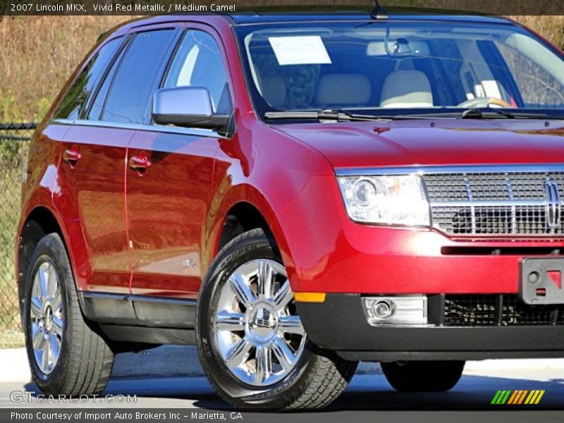 Vivid Red Metallic / Medium Camel 2007 Lincoln MKX