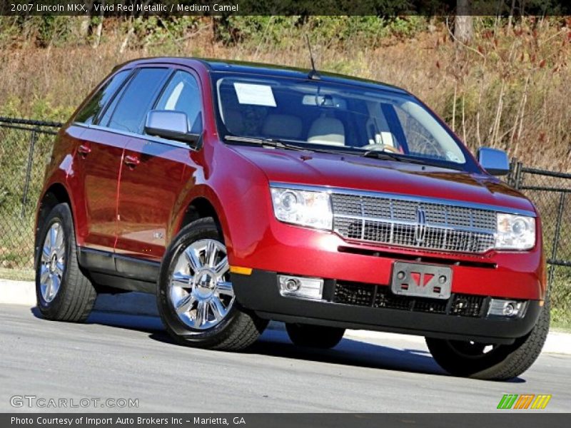 Vivid Red Metallic / Medium Camel 2007 Lincoln MKX