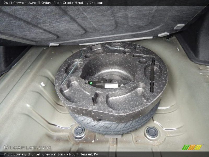 Black Granite Metallic / Charcoal 2011 Chevrolet Aveo LT Sedan