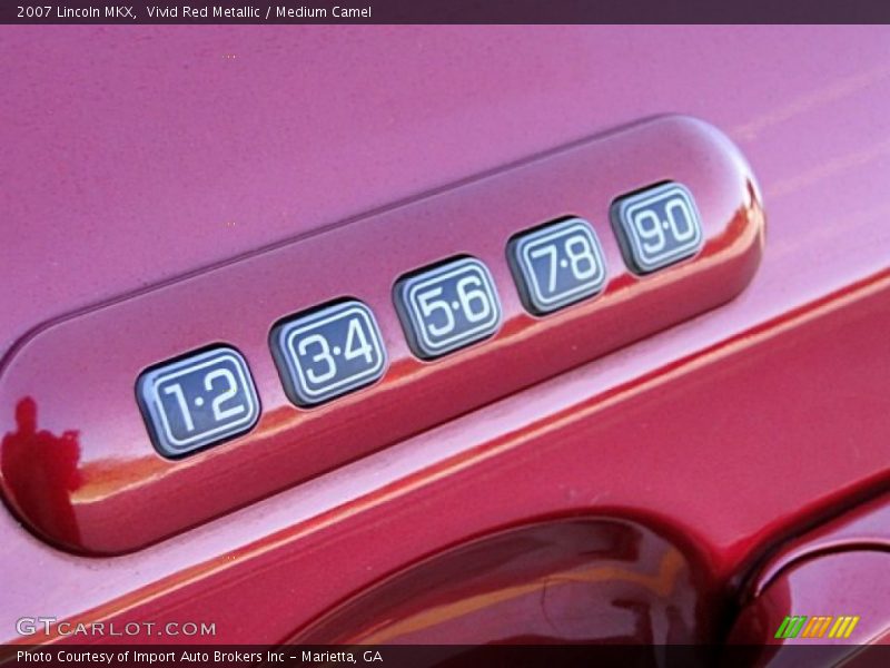 Vivid Red Metallic / Medium Camel 2007 Lincoln MKX