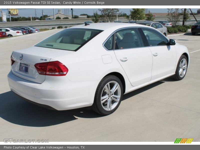 Candy White / Cornsilk Beige 2015 Volkswagen Passat TDI SE Sedan