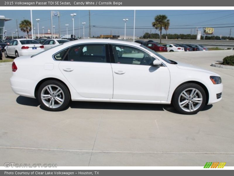 Candy White / Cornsilk Beige 2015 Volkswagen Passat TDI SE Sedan