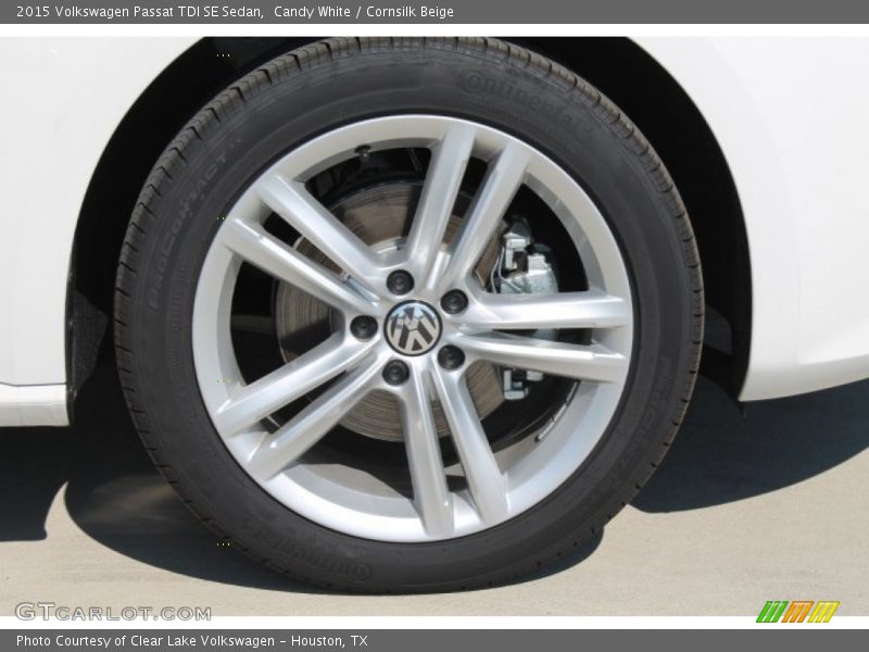Candy White / Cornsilk Beige 2015 Volkswagen Passat TDI SE Sedan
