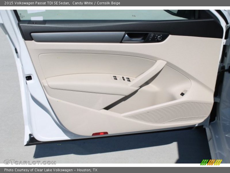 Candy White / Cornsilk Beige 2015 Volkswagen Passat TDI SE Sedan