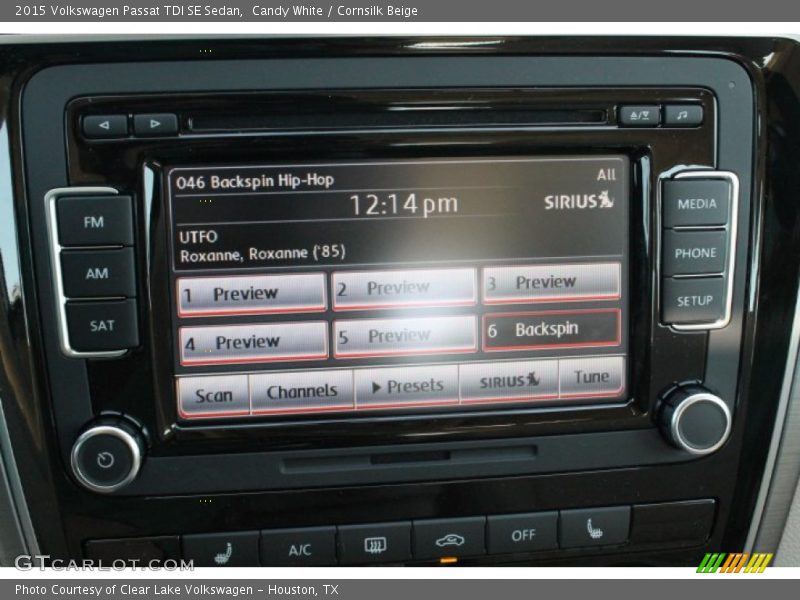 Candy White / Cornsilk Beige 2015 Volkswagen Passat TDI SE Sedan
