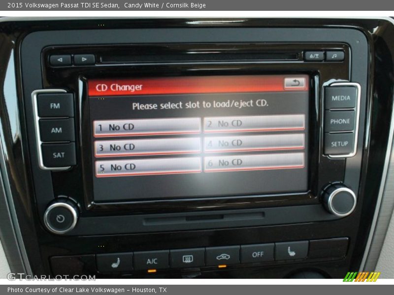 Candy White / Cornsilk Beige 2015 Volkswagen Passat TDI SE Sedan