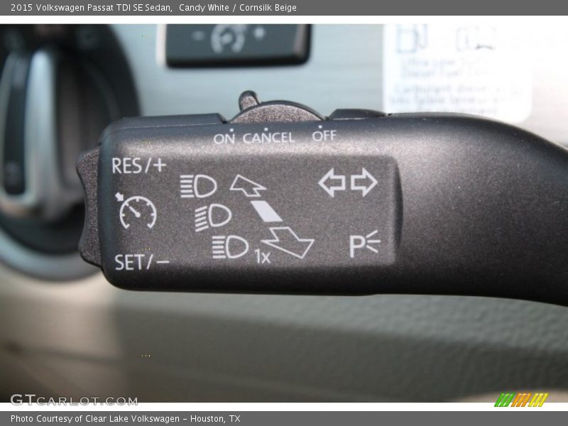 Candy White / Cornsilk Beige 2015 Volkswagen Passat TDI SE Sedan