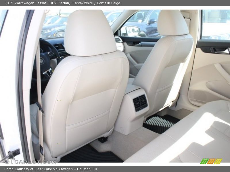 Candy White / Cornsilk Beige 2015 Volkswagen Passat TDI SE Sedan