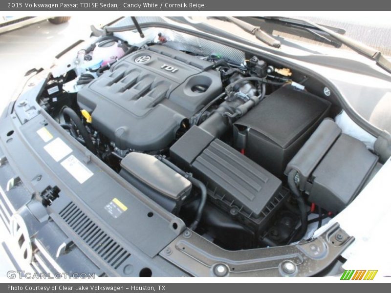 Candy White / Cornsilk Beige 2015 Volkswagen Passat TDI SE Sedan