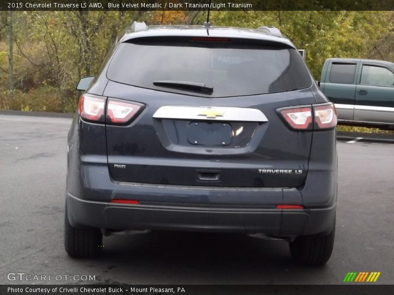 Blue Velvet Metallic / Dark Titanium/Light Titanium 2015 Chevrolet Traverse LS AWD