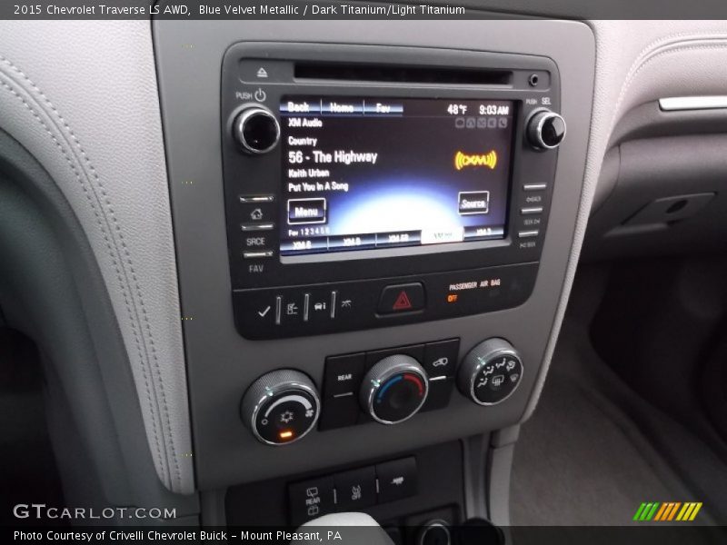 Blue Velvet Metallic / Dark Titanium/Light Titanium 2015 Chevrolet Traverse LS AWD