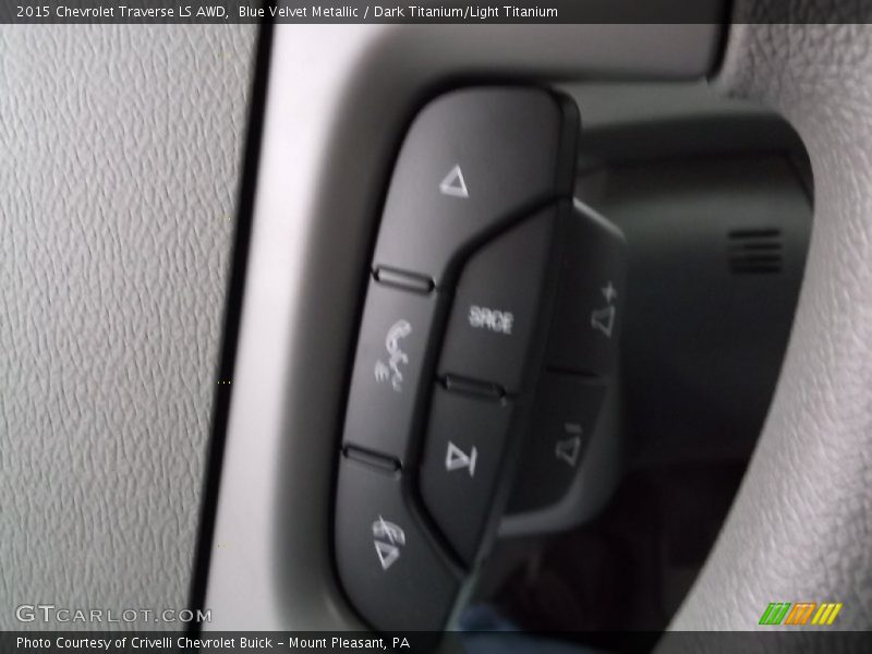 Blue Velvet Metallic / Dark Titanium/Light Titanium 2015 Chevrolet Traverse LS AWD