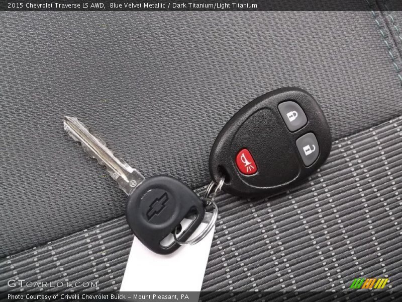 Blue Velvet Metallic / Dark Titanium/Light Titanium 2015 Chevrolet Traverse LS AWD