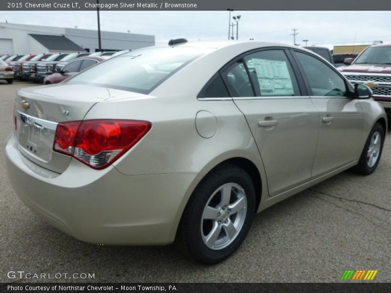 Champagne Silver Metallic / Brownstone 2015 Chevrolet Cruze LT