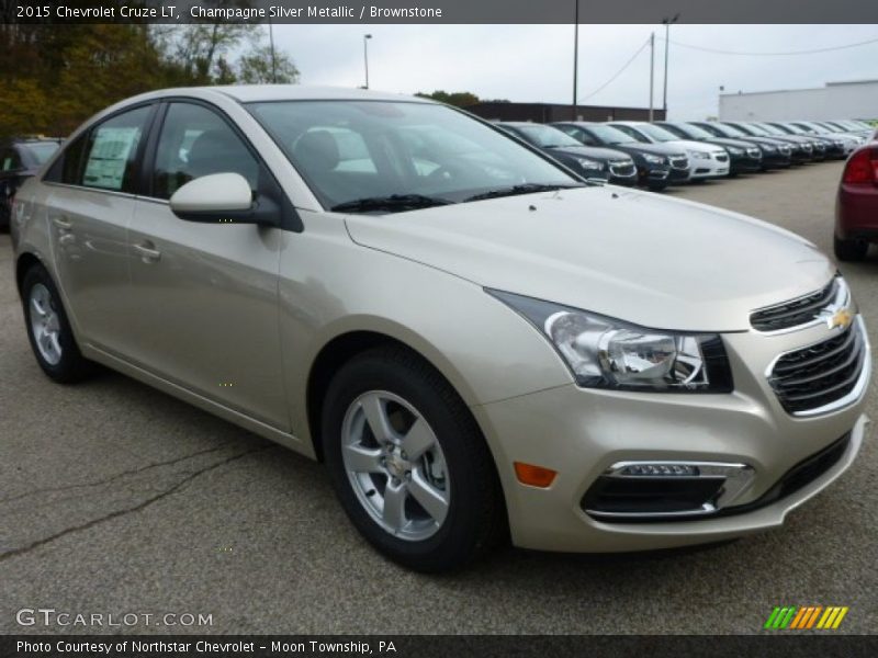 Champagne Silver Metallic / Brownstone 2015 Chevrolet Cruze LT