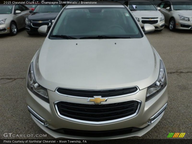 Champagne Silver Metallic / Brownstone 2015 Chevrolet Cruze LT