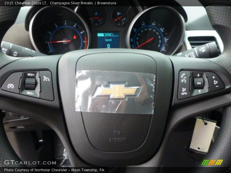 Champagne Silver Metallic / Brownstone 2015 Chevrolet Cruze LT