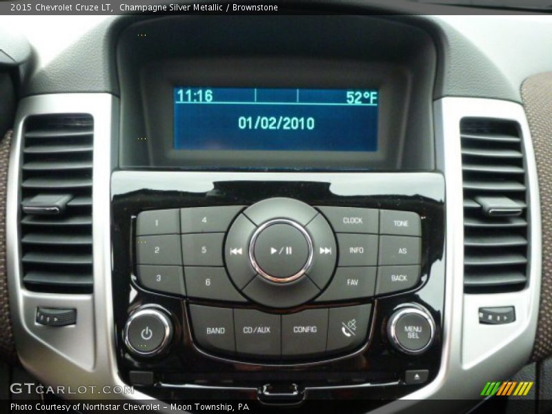 Champagne Silver Metallic / Brownstone 2015 Chevrolet Cruze LT