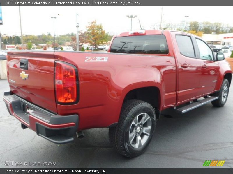 Red Rock Metallic / Jet Black 2015 Chevrolet Colorado Z71 Extended Cab 4WD