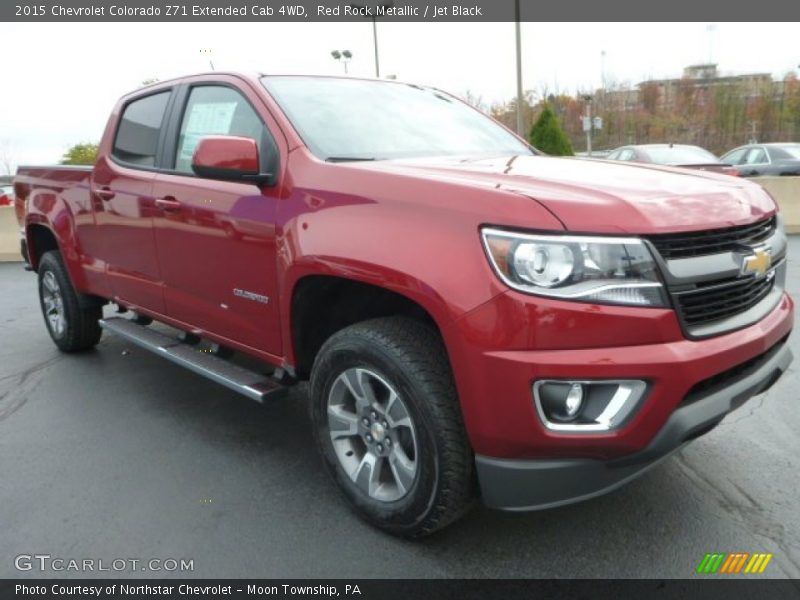Red Rock Metallic / Jet Black 2015 Chevrolet Colorado Z71 Extended Cab 4WD